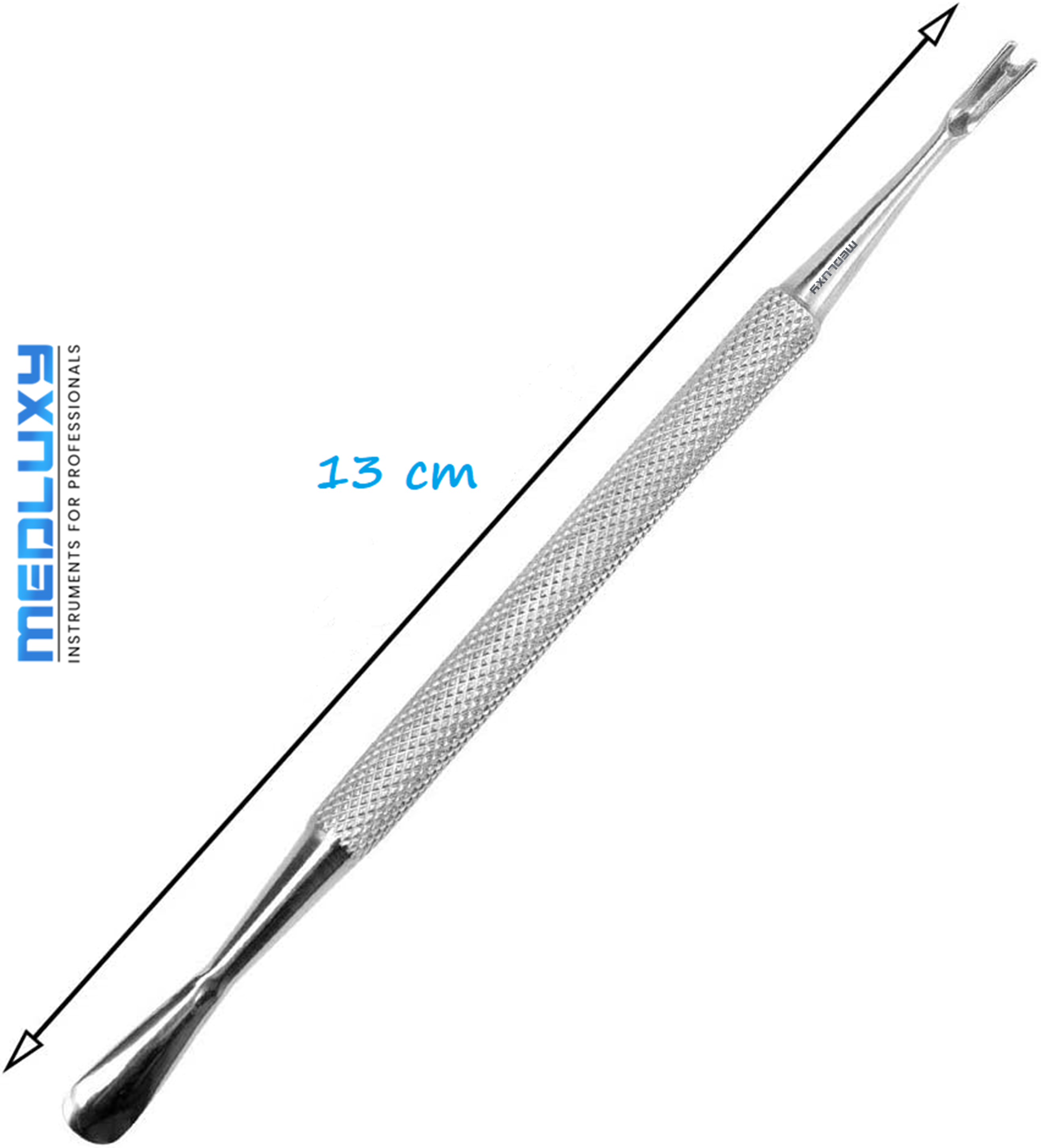 Medluxy Pro - Bokkepoot & Nagelriemmesje - 13 cm - Pedicure combinatie instrument